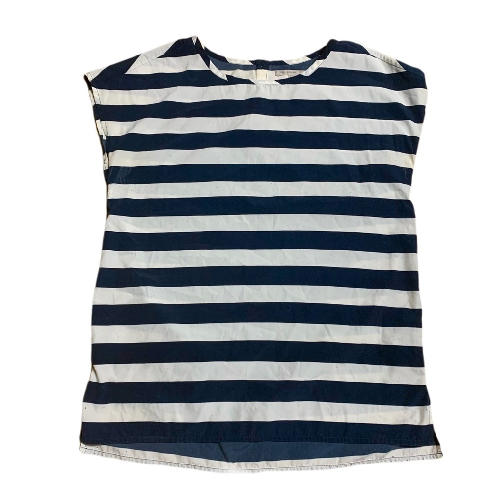 Gap Cap Sleeve Striped Blouse